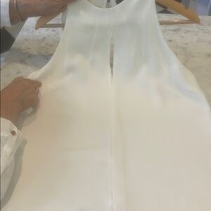 Zara White Sleeveless Tank Top